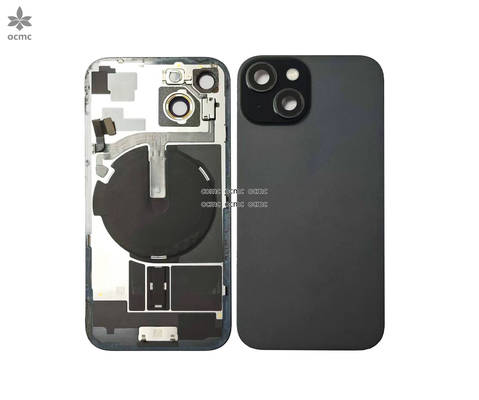 Замена задней крышки корпуса из черного стекла для iPhone серии 15 полный оригинал