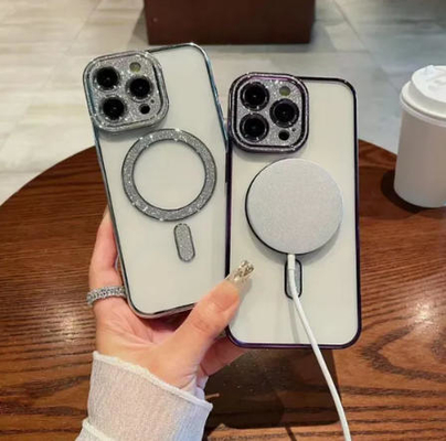 Magnetic Electroplated iPhone Case with Magsafe and Shock Absorption